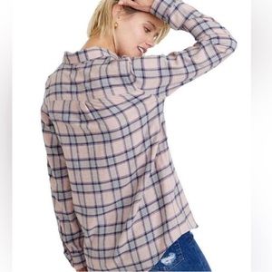 Marine Layer Natalie Pink Flannel Shirt